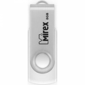 Флэш-накопитель 8 ГБ USB Mirex SWIVEL WHITE. Арт. 13600-FMUSWT08