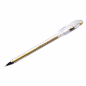 Ручка гелевая Crown "Hi-Jell Metallic" золото металлик, 0,7мм HJR-500GSM