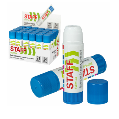 Клей-карандаш STAFF "EVERYDAY", 21 г, 220375