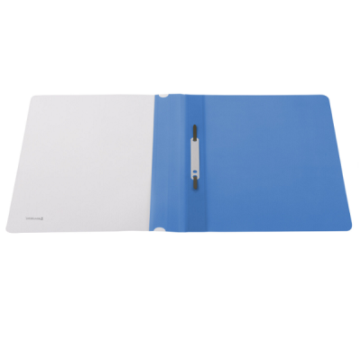 Скоросшиватель пластиковый BRAUBERG, А4, 130/180 мкм, голубой, 220386