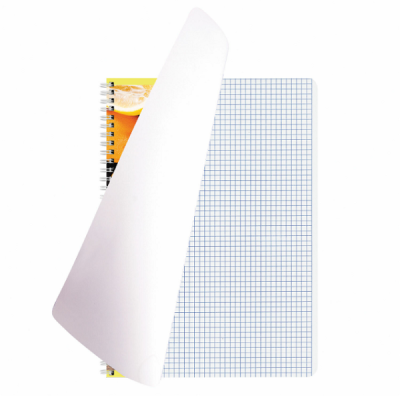 Тетрадь А4, 80 л., BRAUBERG, гребень, клетка, обложка картон, "Фрукты", 404051