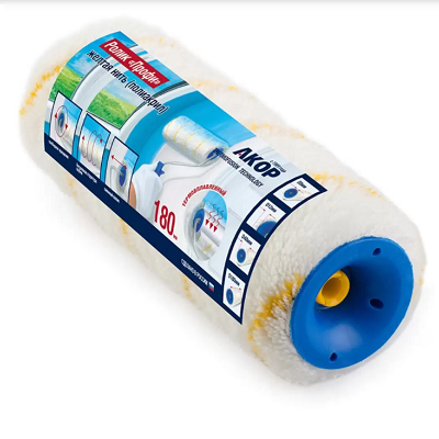 Ролик "Профи" полиакрил, желт. нить, 180 мм.