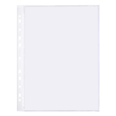 Папки-файлы перфорированные А4 BRAUBERG "STANDARD", КОМПЛЕКТ 100 шт., матовые, 40 мкм, 229660