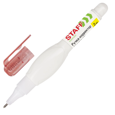 Ручка-корректор STAFF "EVERYDAY", 3 мл, металлический наконечник, 227570