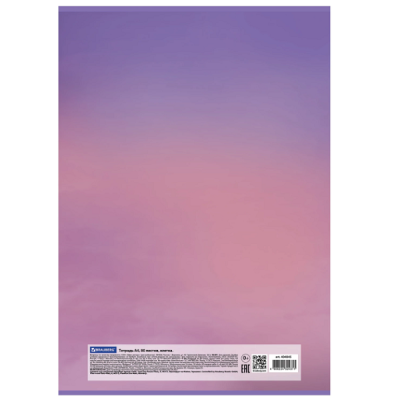 Тетрадь А4, 80 л., BRAUBERG, скоба, клетка, обложка картон, "City", 404045
