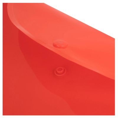 Папка-конверт с кнопкой прозрачная А5, BRAUBERG "UNIVERSAL", красная, 0,15 мм, 273068