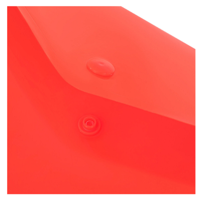 Папка-конверт с кнопкой прозрачная А4, BRAUBERG "UNIVERSAL", до 100 листов, красная, 0,15 мм, 273073