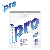 Полотенца бумажные PROtissue Premium, 2 слоя, 40г/м2, 2рул, 15м, С162