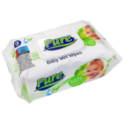 Салфетки влажные детские Pure "Мягкое прикосновение", 120шт, Р9754