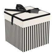 Коробка складная подарочная MESHU "Paris", (15*15*15см), с лентой, MS_62557