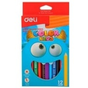 Карандаши Deli «COLOR KIDS «JUMBO», 12 цветов, треугольные 00600С