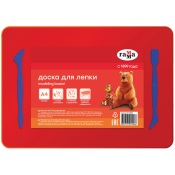 Доска для лепки Гамма, А4+2 стека, пластик, красный, 21122025