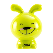 Точилка одинарная с контейнером "Зайчик", Deli 0560