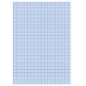 Бумага масштабно-координатная STAFF,  А4, 20 листов, голубая, планшет,113490