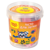 Тесто для лепки Мульти-Пульти "Приключения Енота", 07 цветов*15г, пластиковое ведро, ТЛ_17773