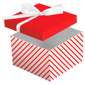 Коробка складная подарочная MESHU "Stripes", (15*15*15см), с лентой, отд фольгой, MS_66465