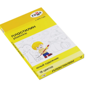 Пластилин Гамма "Юный художник" NEW, 18 цветов, 252г, со стеком, картон. упаковка 280047