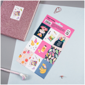 Наклейки бумажные MESHU "Art dream", 12*21см, 9 наклеек, европодвес, MS_41649