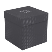 Коробка складная подарочная MESHU "Black", (15*15*15см), выборочный лак, MS_62564