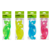 Набор лекал СТАММ, 3шт. (25см, 17см, 12см), пластиковый, прозрачный, неоновые цвета, ассорти, европодвес, ЛК02