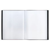 Папка с 40 вкладышами СТАММ А4, 21мм, 500мкм, пластик, черная, ММ-32204