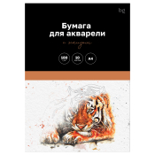 Папка для акварели, с эскизом, 10л., А4 BG "Животные", 180г/м2, БАЭ_60490