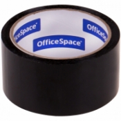 Клейкая лента упаковочная OfficeSpace, 48мм*40м, 45мкм, черная КЛ_18878