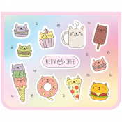 Папка для тетрадей 1 отделение А5 ArtSpace "Meow cafe", пластик, на молнии ПТЛ-715_42190