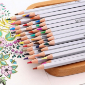 Художественные акварельные карандаши 48 цветов, в металлическом пенале, Deli 6523