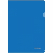 Папка-уголок Berlingo, А4, 180мкм, прозрачная синяя AGp_04102