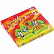 Пластилин Гамма "Мультики", 12 цветов, 240г, со стеком, картон. 280018