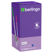 Ручка шариковая Berlingo "Tribase grip snow" синяя, 0,7мм, грип, ассорти, CBp_70965