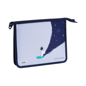 Папка для тетрадей 1 отделение, А5, ArtSpace "Space Surfing", 240*190*40мм, пластик, на молнии, ПТЛ-715_48923