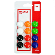 Магниты для доски, 12 шт, Deli 7824