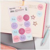 Наклейки бумажные MESHU "Congrats", 12*21см, 12 наклеек, европодвес, MS_41661