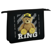 Папка для тетрадей 1 отделение, А5, ArtSpace "King", пластик, на молнии, ПТ-73_58207