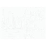 Папка для акварели, с эскизом, 10л., А4 ArtSpace "Города", 180г/м2, БАЭ_37959