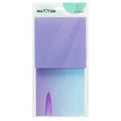 Коробка складная подарочная MESHU "Duotone. Blue-Lilac gradient", (15*15*15см), с лентой, MS_54174