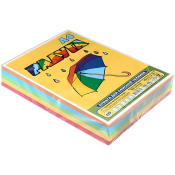 Бумага цветная "Радуга", А4, 80г/м2, 500л, ассорти, С1080