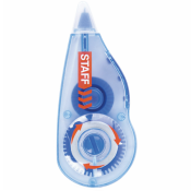 Корректирующая лента STAFF PROFIT, 5 мм х 6 м, механизм перемотки, корпус голубой, блистер, европодвес, 271254