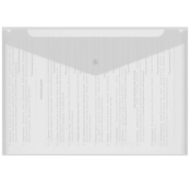 Папка-конверт с кнопкой А4, BRAUBERG "UNIVERSAL", до 100 листов, прозрачная, 0,15 мм, 273070