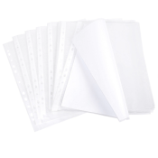 Папки-файлы перфорированные А4 BRAUBERG "STANDARD", КОМПЛЕКТ 100 шт., матовые, 40 мкм, 229660