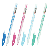 Ручка шариковая STAFF "CANDY PASTEL", синяя, игольчатый узел 0,6 мм, линия 0,3 мм, 144235