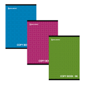 Тетрадь А4, 96 л., BRAUBERG скоба, клетка, обложка картон, МОНОХРОМ 2, 402057