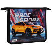 Папка для тетрадей 1 отделение А5 ArtSpace "Race Sport", пластик/картон, на молнии ПТ-715_42200