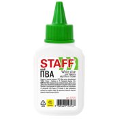Клей ПВА STAFF EVERYDAY, 45 г, с дозатором, 227375
