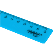 Линейка пластиковая 16 см, ПИФАГОР, неоновая, ассорти, 210827