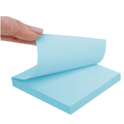 Блок самоклеящийся (стикеры) STAFF STANDARD, ПАСТЕЛЬНЫЙ 76х76 мм, голубой, 100 листов, 116574