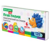 Пластилин классический BRAUBERG KIDS, 6 цветов, 120 г, стек, 106435