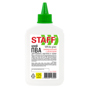 Клей ПВА STAFF EVERYDAY, 125 г, с дозатором, 227387
